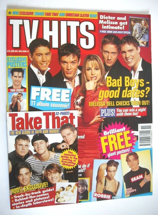 TV Hits magazine - November 1993 - Bad Boys Inc. and Melissa Bell cover