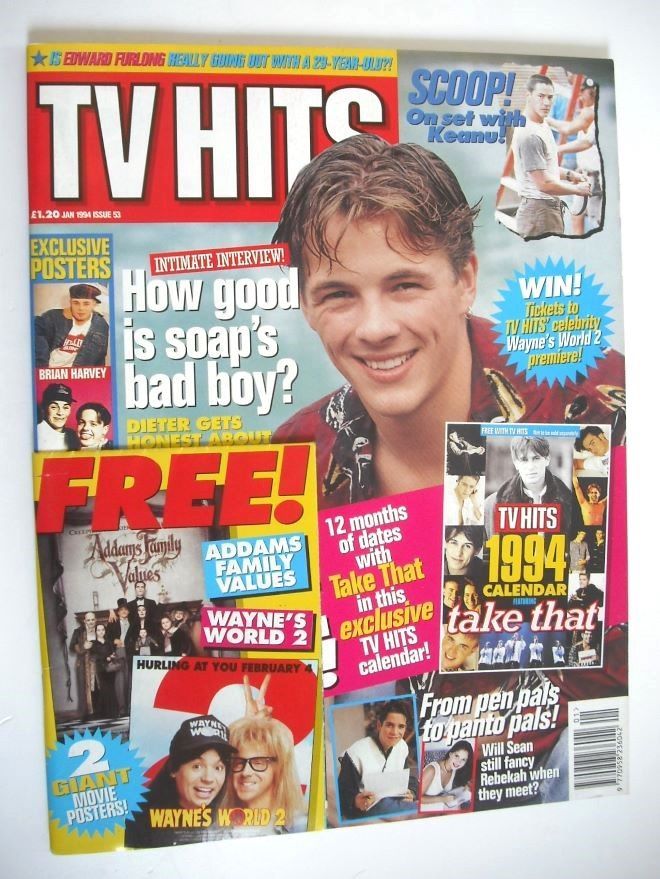 TV Hits magazine - January 1994 - Dieter Brummer cover