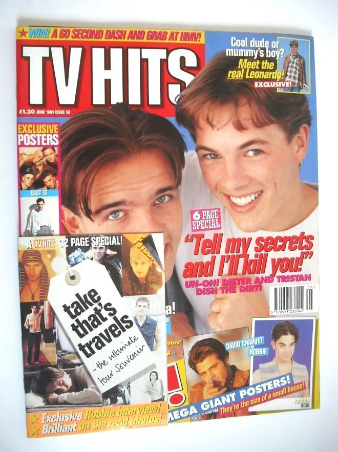 TV Hits magazine - June 1994 - Tristan Bancks and Dieter Brummer cover