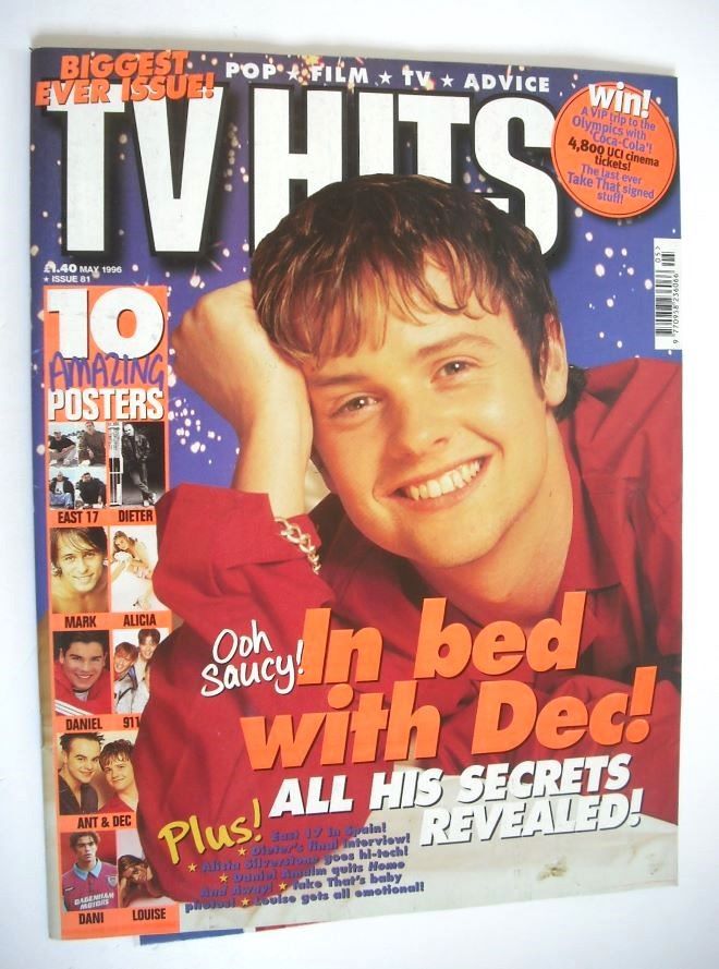 TV Hits magazine - May 1996 - Declan Donnelly cover