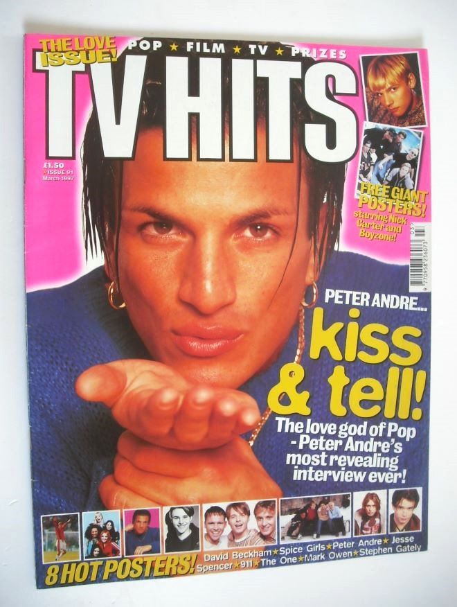 TV Hits magazine - March 1997 - Peter Andre cover