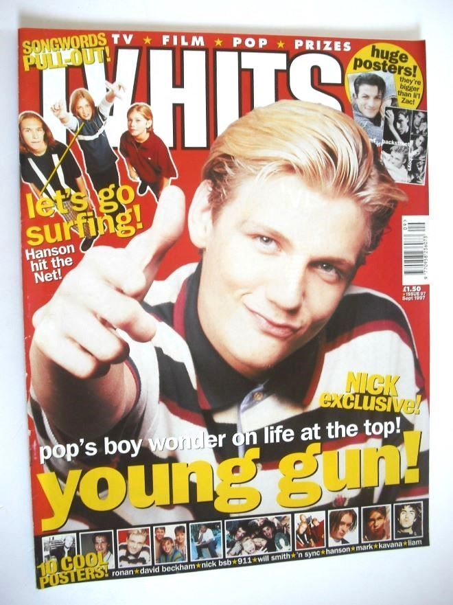 TV Hits magazine - September 1997 - Nick Carter cover