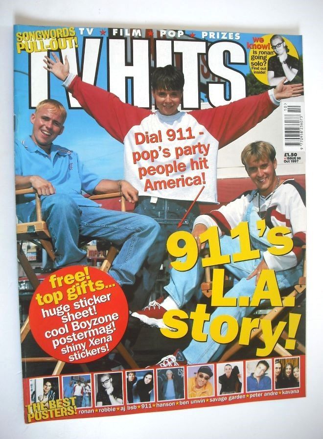 TV Hits magazine - October 1997 - 911 cover