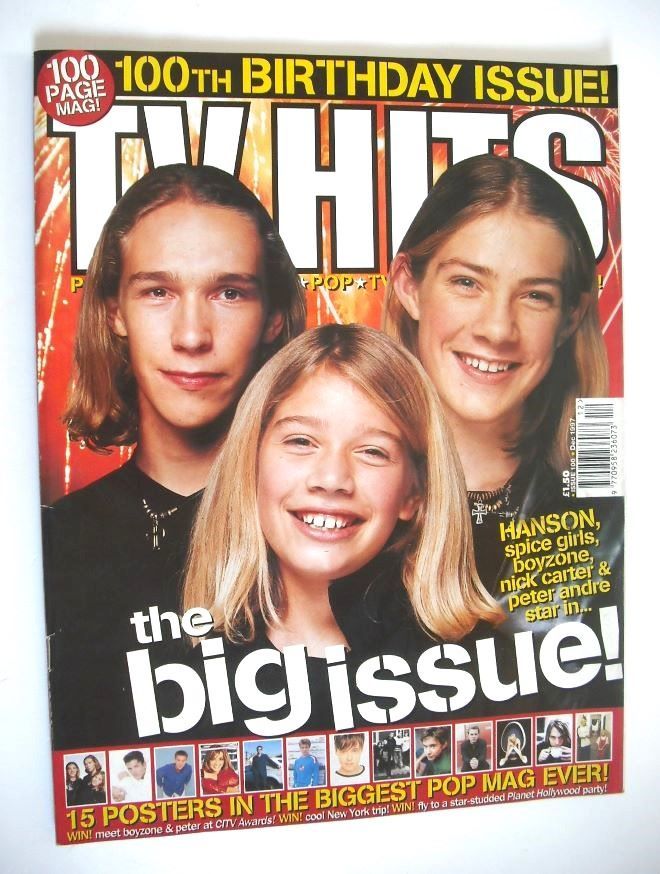 TV Hits magazine - December 1997 - Hanson cover