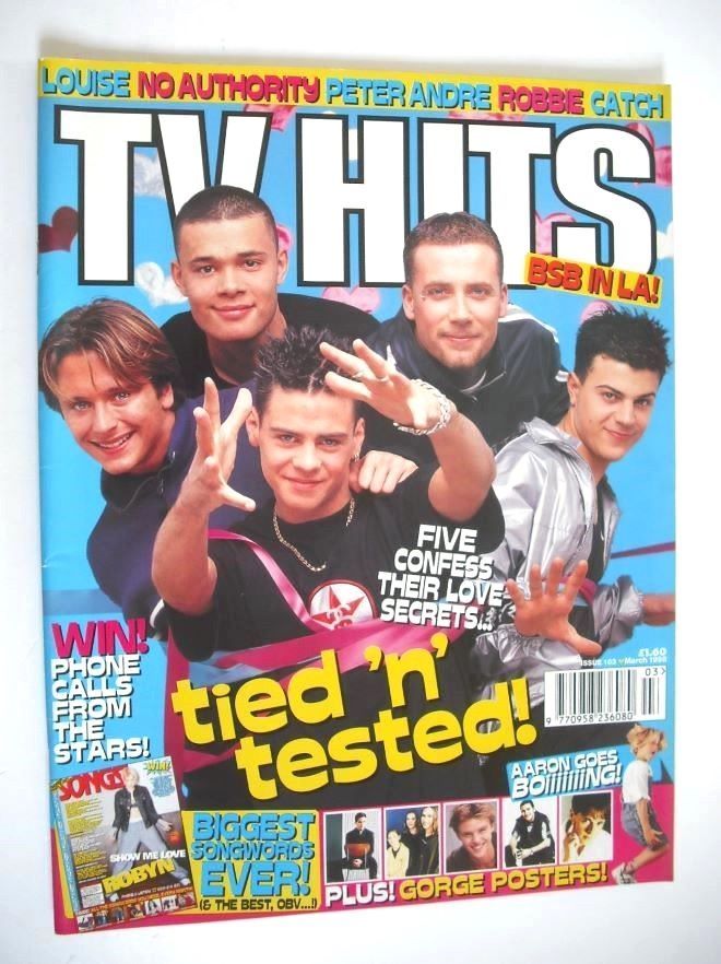 TV Hits magazine - March 1998 - Five cover