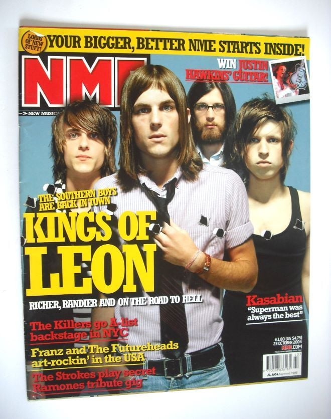 <!--2004-10-23-->NME magazine - Kings Of Leon cover (23 October 2004)