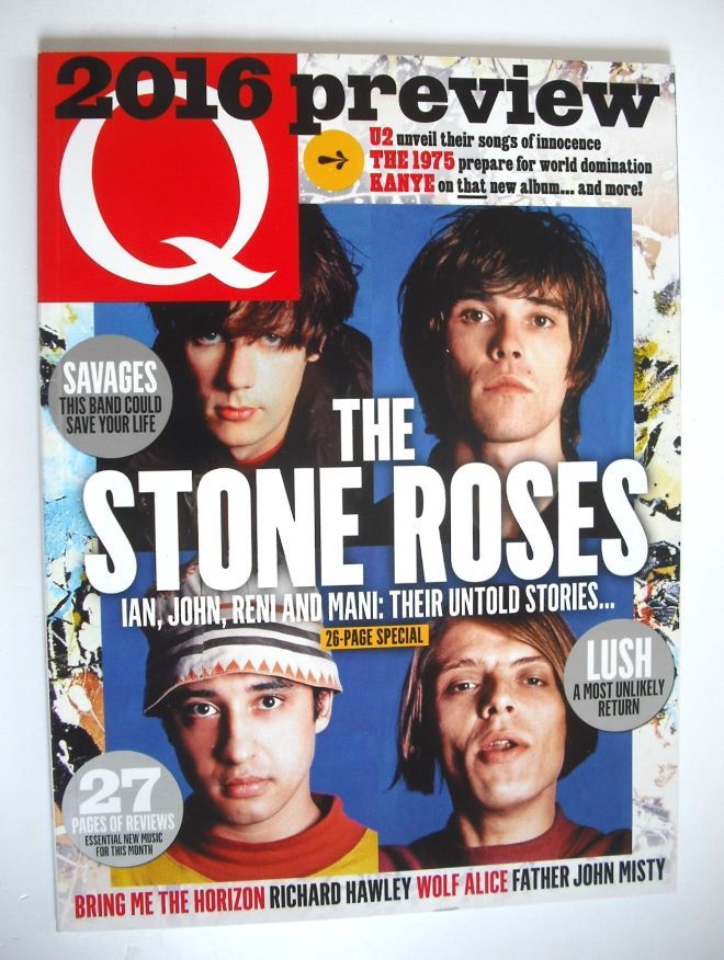 Q magazine - The Stone Roses cover (February 2016)
