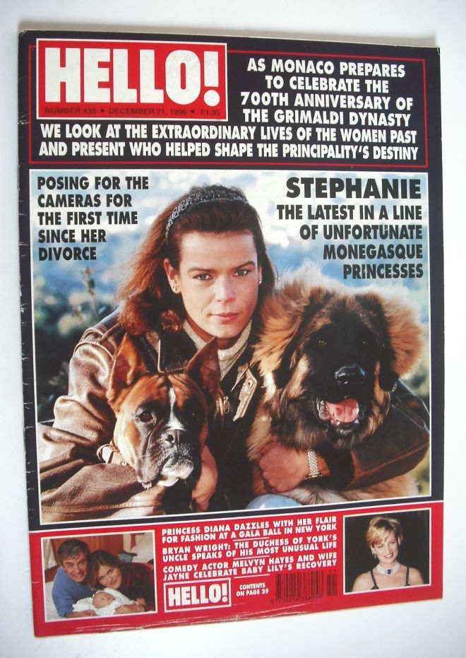 Hello! magazine - Princess Stephanie cover (21 December 1996 - Issue 438)