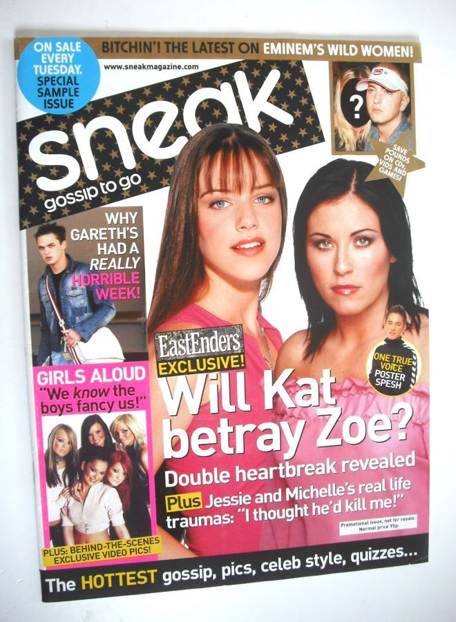 Sneak magazine - Michelle Ryan and Jessie Wallace cover (10-16 December 2002)