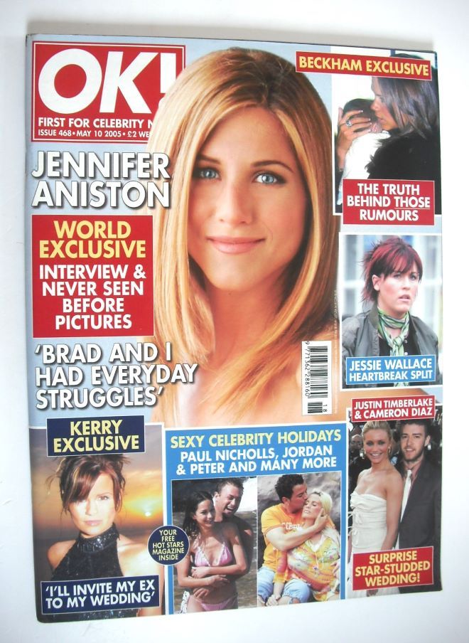 OK! magazine - Jennifer Aniston cover (10 May 2005 - Issue 468)