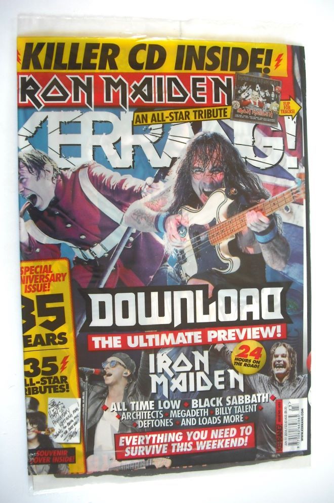 Kerrang magazine - Iron Maiden cover (11 June 2016 - Issue 1623)