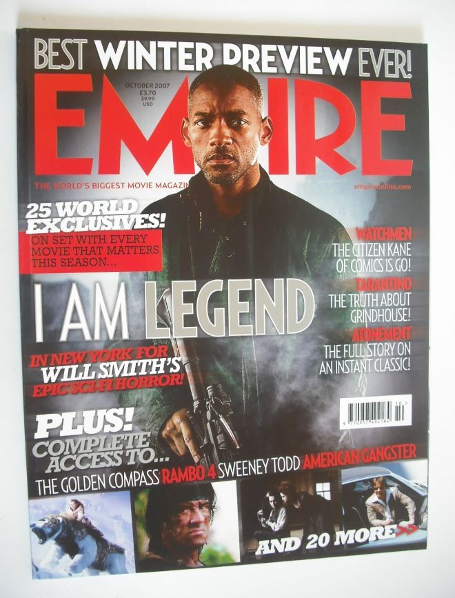 Empire magazine - Will Smith cover (October 2007 - Issue 220)