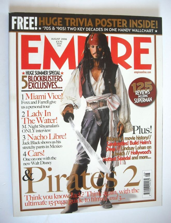 Empire magazine - Johnny Depp cover (August 2006 - Issue 206)