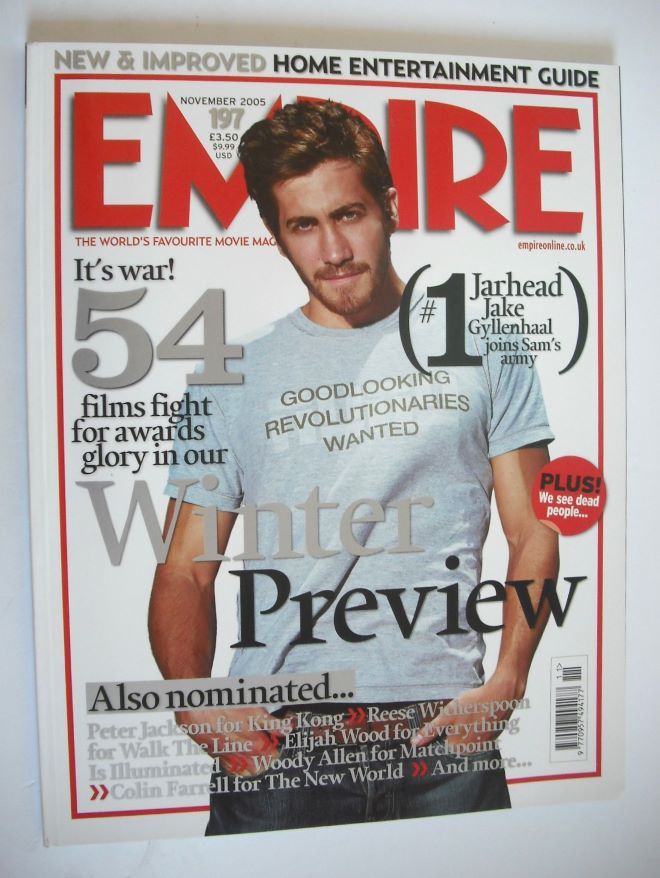 Empire magazine - Jake Gyllenhaal cover (November 2005 - Issue 197)