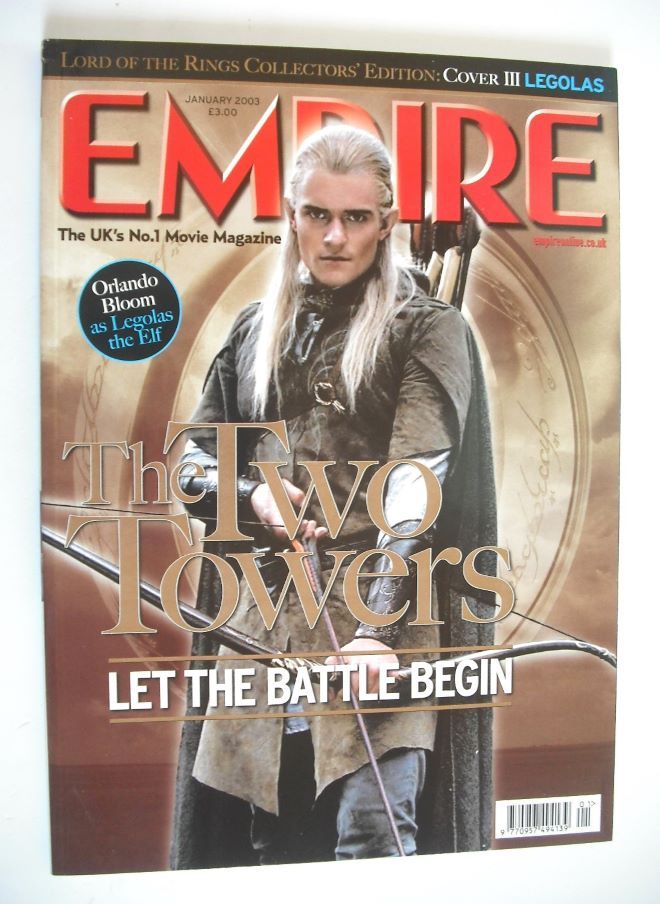 Empire magazine - Orlando Bloom Legolas Collector's cover (January 2003 - Issue 163)
