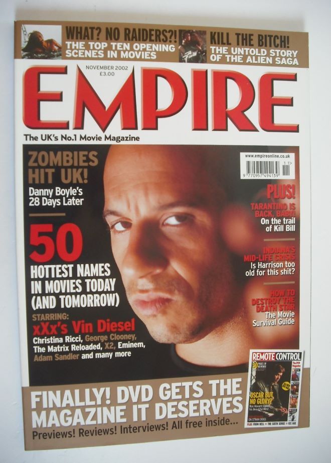 Empire magazine - Vin Diesel cover (November 2002 - Issue 161)