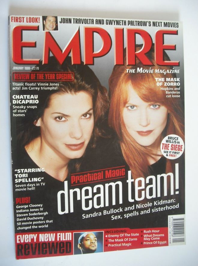 Empire magazine - Sandra Bullock and Nicole Kidman cover (January 1999 - Issue 115)