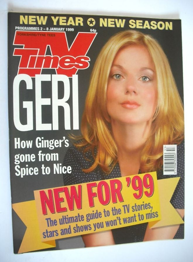 <!--1999-01-02-->TV Times magazine - Geri Halliwell cover (2-8 January 1999