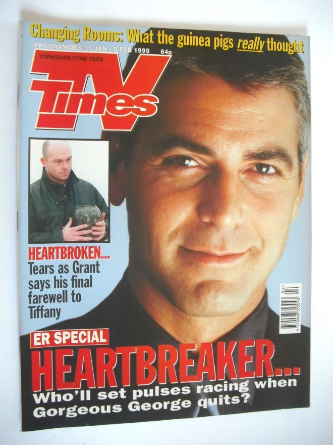TV Times magazine - George Clooney cover (30 January - 5 February 1999)