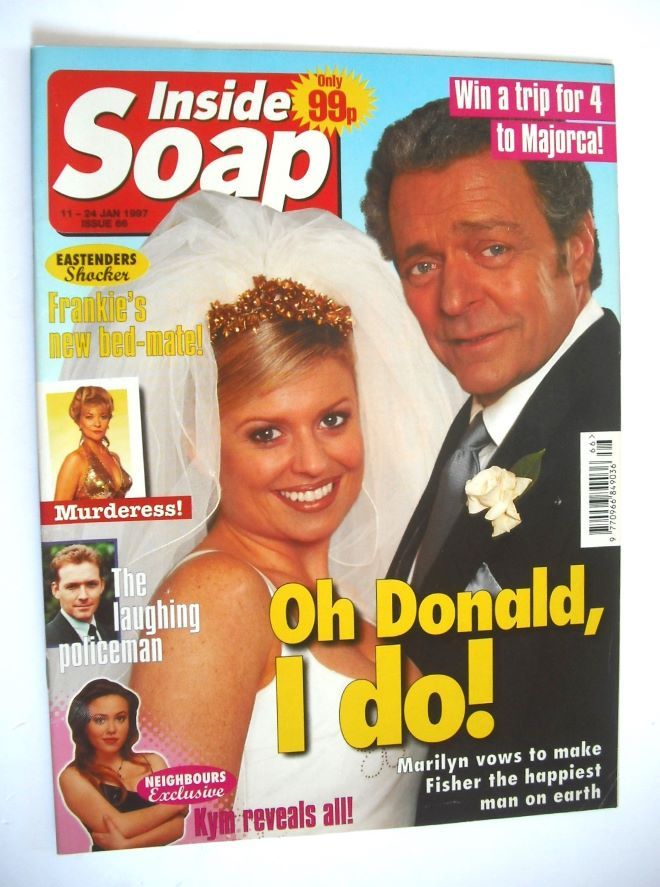Inside Soap magazine - Norman Coburn & Emily Symons cover (11-24 January 1997)