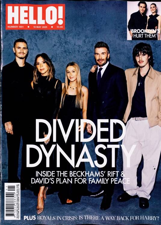 Hello! magazine - The Beckhams cover (19 May 2025 - Issue 1891)