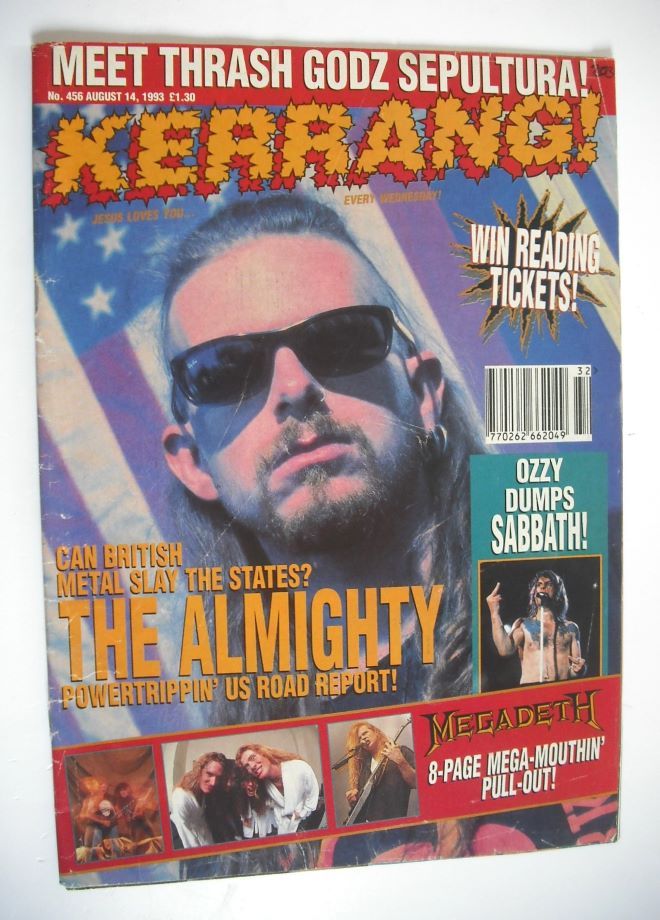 Kerrang magazine - 14 August 1993 (Issue 456)