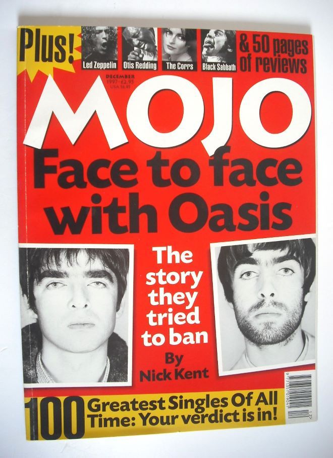 MOJO magazine - Oasis cover (December 1997 - Issue 49)