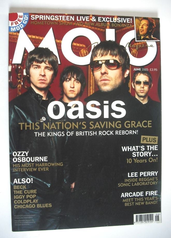 MOJO magazine - Oasis cover (June 2005 - Issue 139)