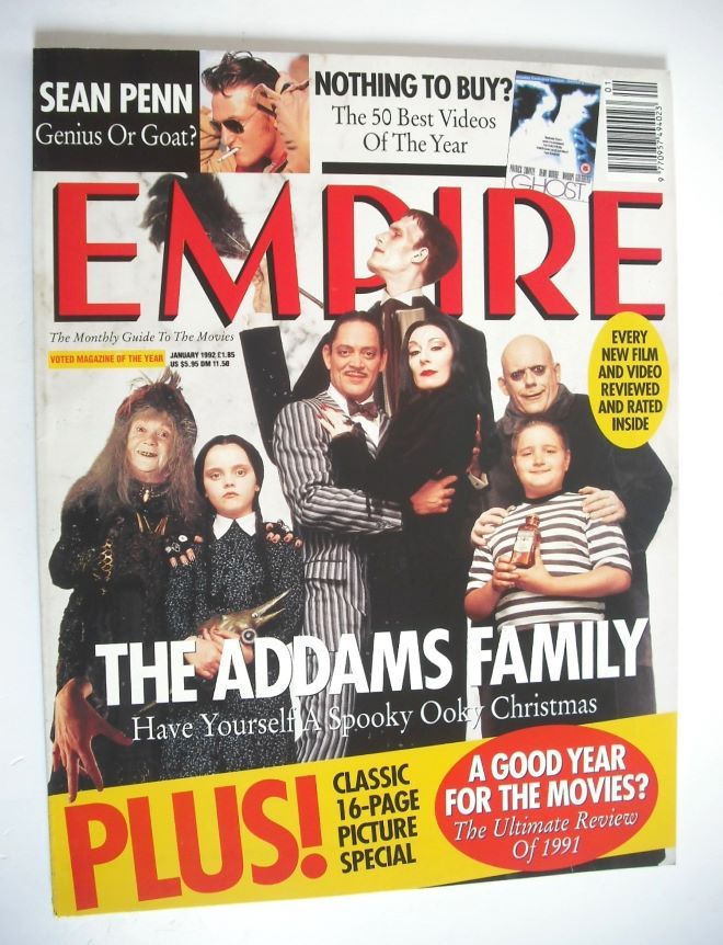 Empire magazine - The Addams Family cover (January 1992 - Issue 31)