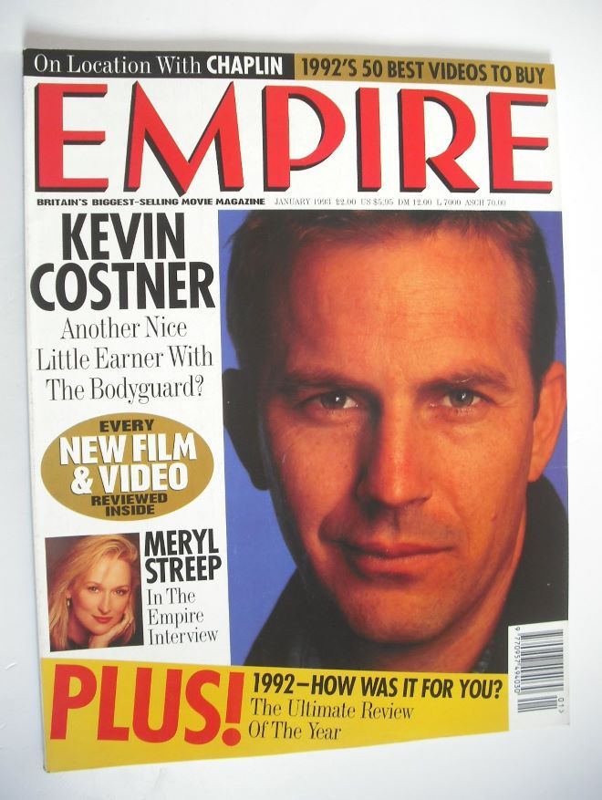 Empire magazine - Kevin Costner cover (January 1993 - Issue 43)