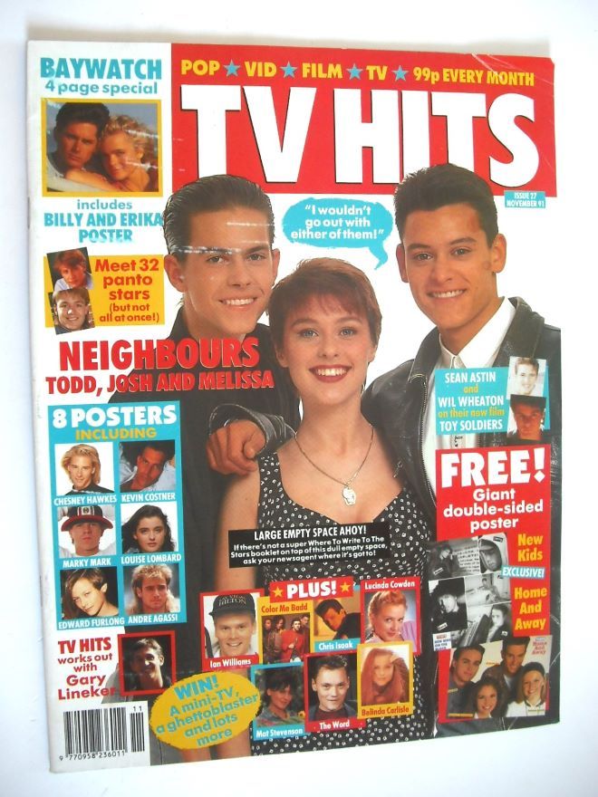 TV Hits magazine - November 1991 - Neighbours cover