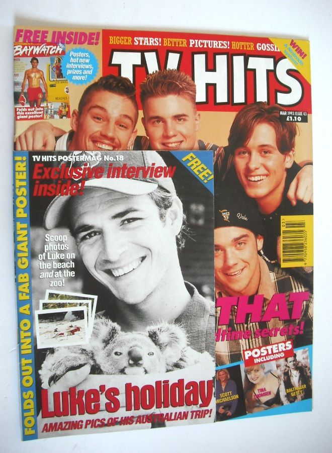 TV Hits magazine - March 1993 - Take That cover