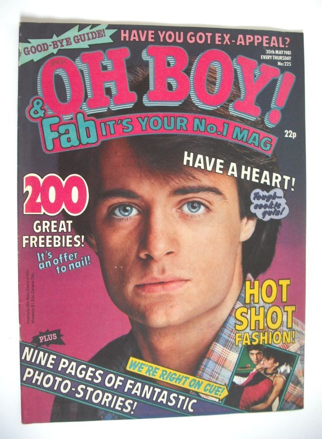 Oh Boy! magazine - 30 May 1981 - Mike Holoway cover