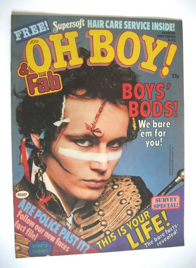 Oh Boy! magazine - 6 June 1981 - Adam Ant cover