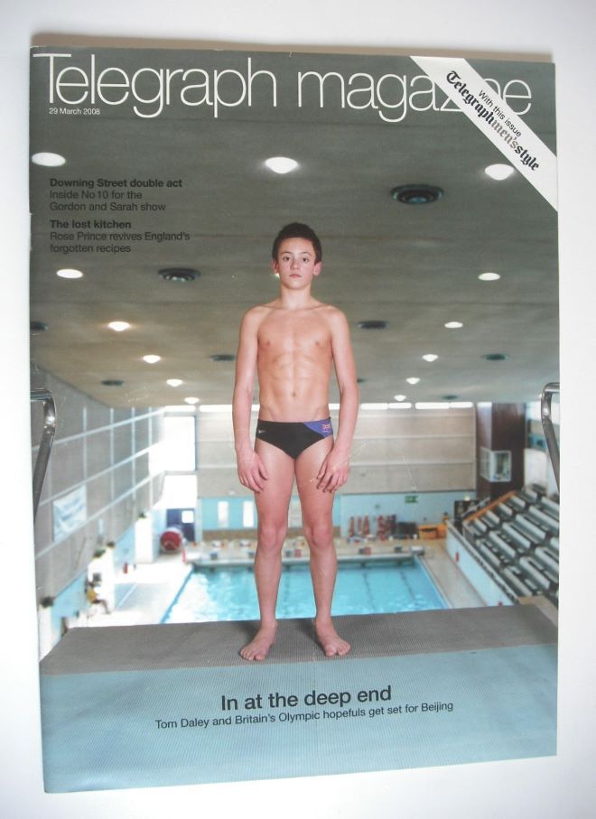 <!--2008-03-29-->Telegraph magazine - Tom Daley cover (29 March 2008)
