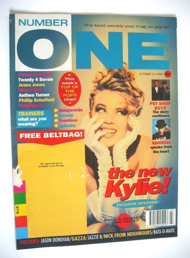 NUMBER ONE Magazine - Kylie Minogue cover (13 October 1990)