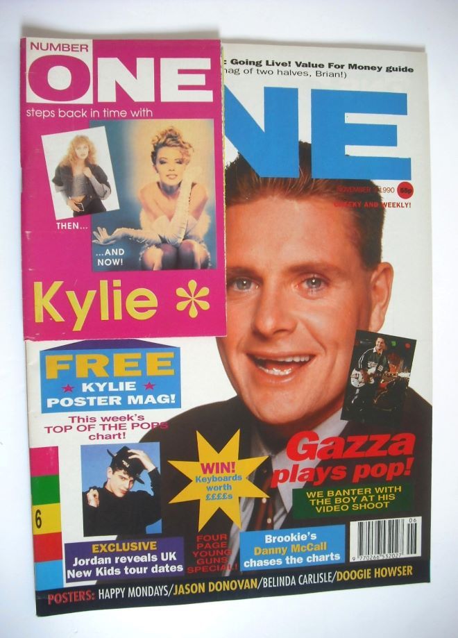 NUMBER ONE Magazine - Paul Gascoigne cover (3 November 1990)
