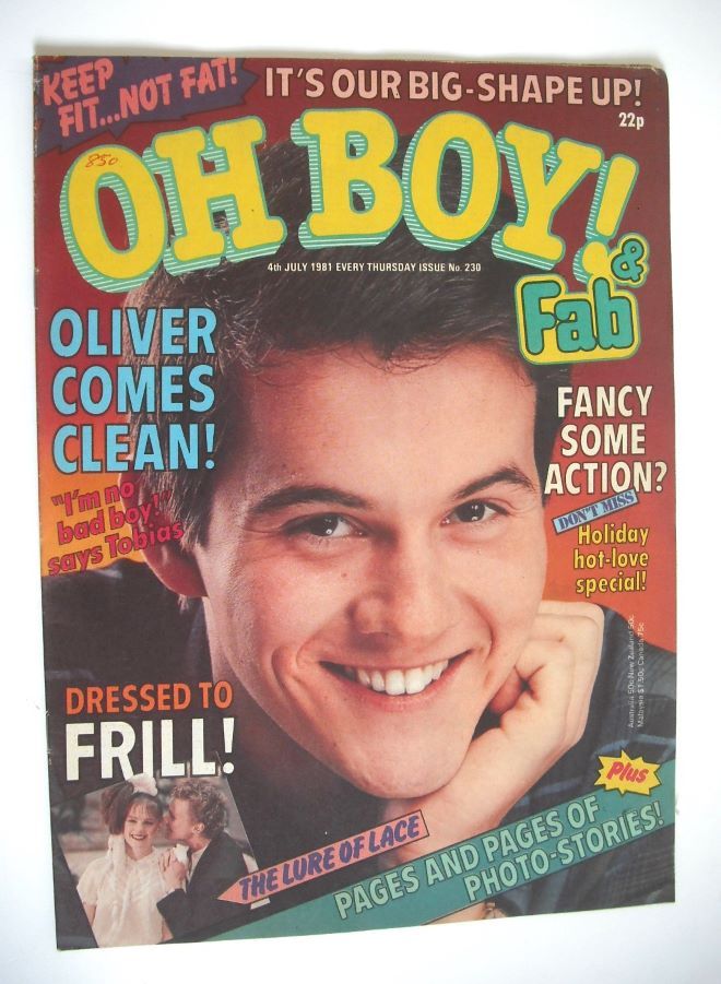 Oh Boy! magazine - 4 July 1981 - Steve Street cover