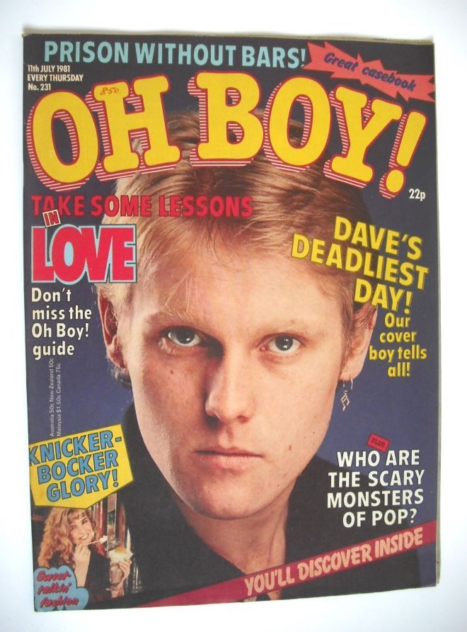 Oh Boy! magazine - 11 July 1981 - Dave Wakeling cover
