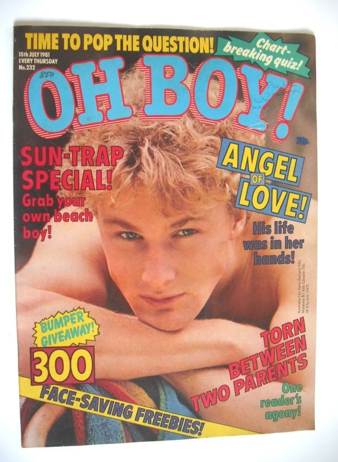 Oh Boy! magazine - 18 July 1981 - Thomas Lind cover