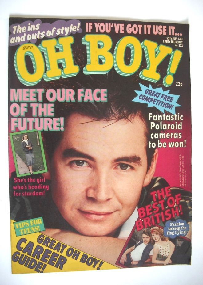 Oh Boy! magazine - 25 July 1981 - Johnny Fingers cover