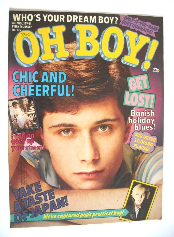 Oh Boy! magazine - 8 August 1981 - Gary Hobson cover