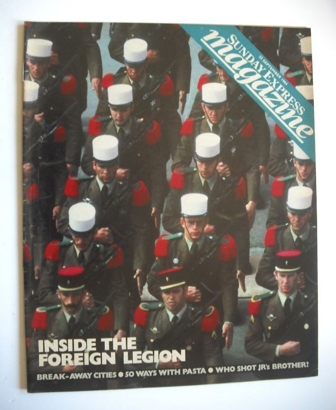 Sunday Express magazine - 23 September 1984 - Inside The Foreign Legion cover