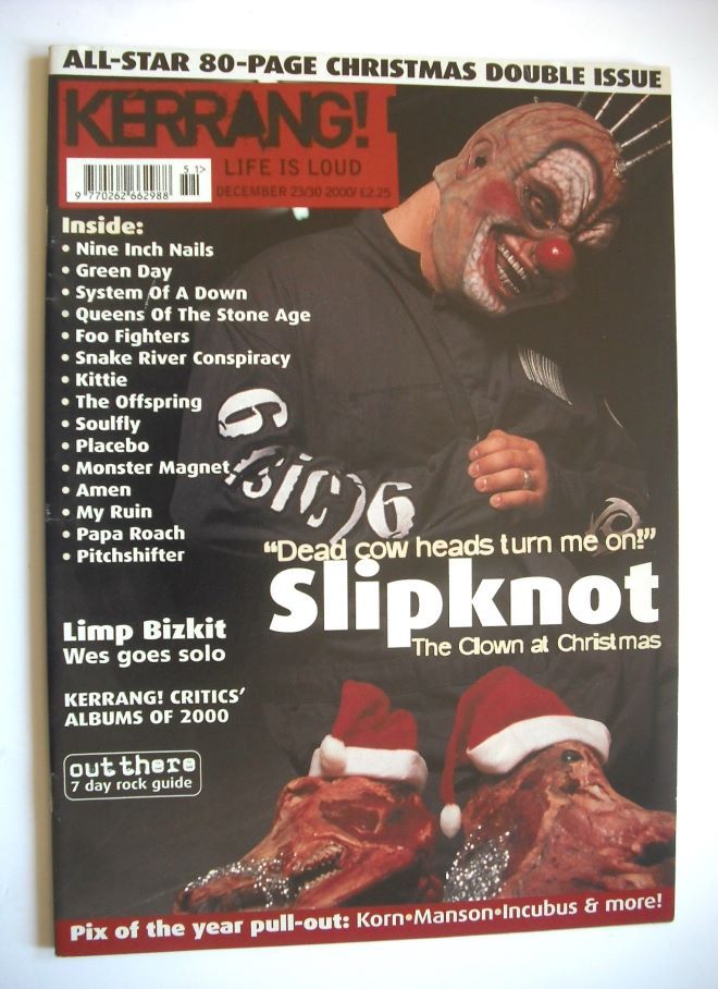 Kerrang magazine - Slipknot cover (23 December 2000 - Issue 833)