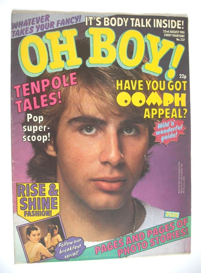 Oh Boy! magazine - 22 August 1981 - Barry Bennett cover