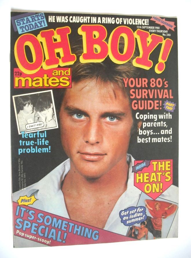 Oh Boy! magazine - 12 September 1981 - Leigh McCloskey cover