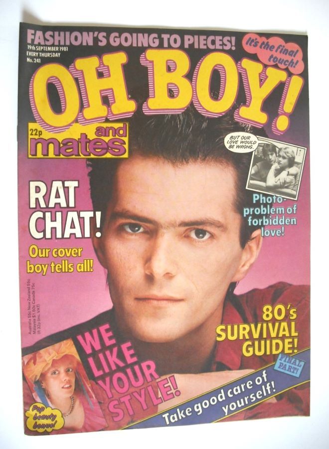 Oh Boy! magazine - 19 September 1981 - Pete Briquette cover