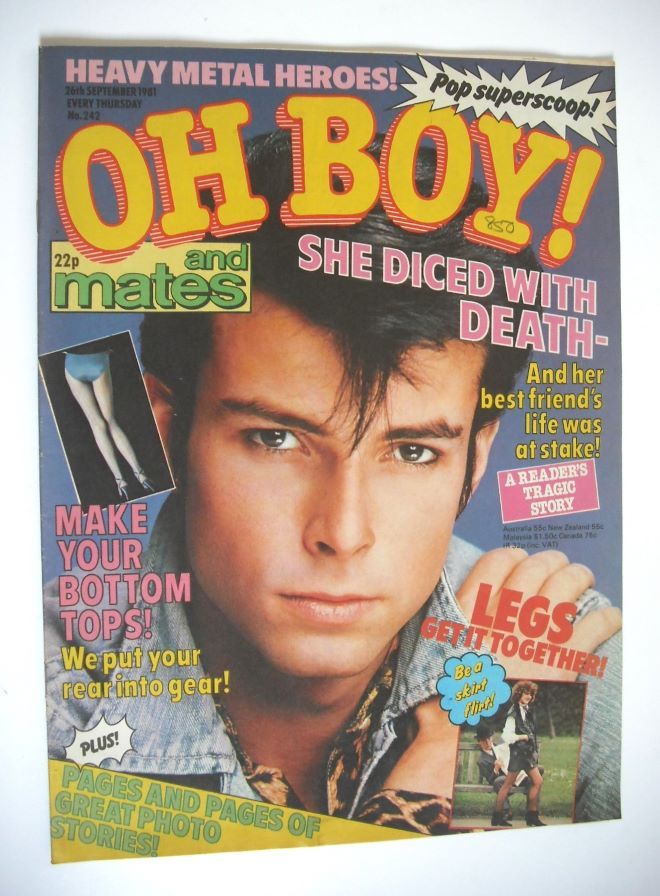 Oh Boy! magazine - 26 September 1981 - Johnny Britton cover
