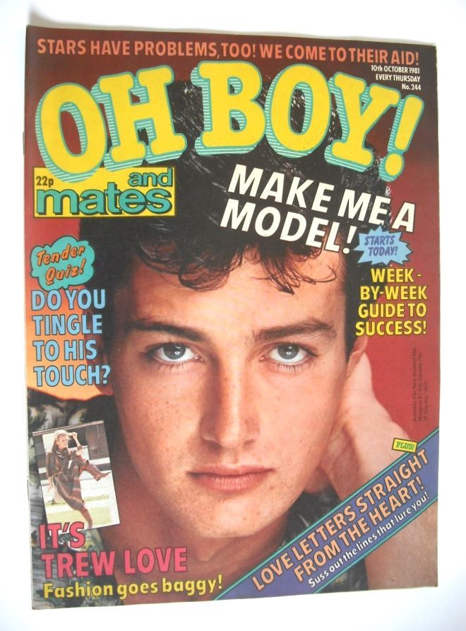 Oh Boy! magazine - 10 October 1981 - Dave Brennen cover