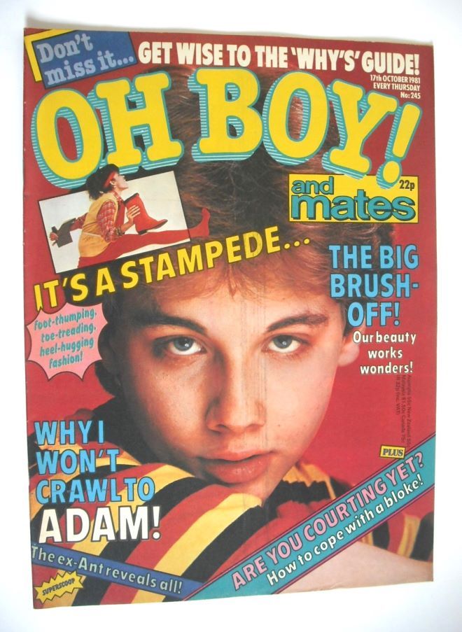 Oh Boy! magazine - 17 October 1981 - Mark Thompson cover
